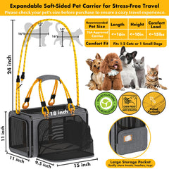 PAWZIDEA Ventilación 360 techo, flujo de aire constante para mayor comodidad.
