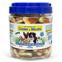 PCI Pet Center Galletas de Pollo envueltas en pechuga, envase reutilizable para porciones.