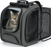Pecute, bolsa para gato burbuja expandible, espacio amplio para viajar.