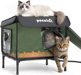 Casa para gatos Pecute, vista exterior clara para observar sin molestar
