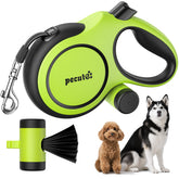 Correa retráctil Pecute con mango ergonómico para paseos cómodos y control seguro.