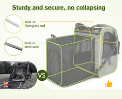 Pecute correas ergonómicas acolchadas para mayor confort durante caminatas.