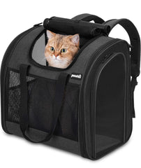 Pecute Mochila para Gato, interior-amplio: comodidad para estancias largas.