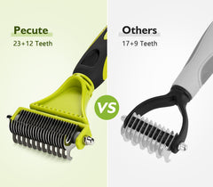 Pecute con 23 dientes para deshedding suave del subpelo
