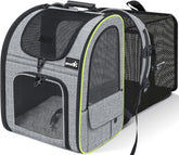 Pecute transportín para gatos expandible para viajes cómodos.
