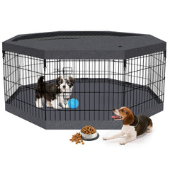Peekaboo jaula para perros plegable con paneles de metal para uso interior y exterior.