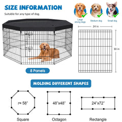 Cubierta superior negra Peekaboo para jaula de perro, protección y estilo