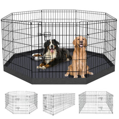 Peekaboo Dog Pen con ocho paneles plegables para área segura.