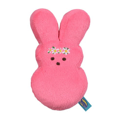 Juguete Peeps conejo peluche rosado, ideal para jugar y recibir caricias.