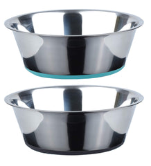 PEGGY11 tazones de acero inoxidable profundo con base antideslizante para comidas estables.