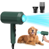 Secador Pehum con doble fuerza para secado rápido de mascotas.