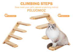 PELUMOZ estantes pared gatos reversible izquierda derecha para adaptar espacio