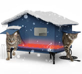 Pelúomoz casa para gatos exterior caliente y amplia, refugio cómodo para colonias ferales.