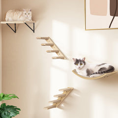 PELUMOZ: nido curvo para gatos, descanso cómodo y juego vertical.