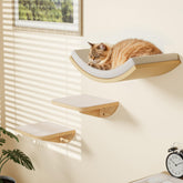 PELUMOZ hamaca curva de ventana para gatos, descanso cómodo en altura.