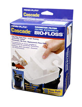 Penn-Plax Cascade Bio-Floss, almohadillas blancas para filtración mecánica eficiente en acuarios