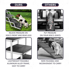 PENSUN escalones con capacidad de 250 libras para perros grandes.