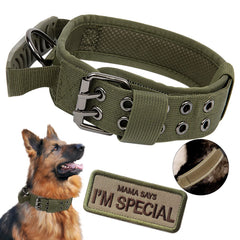Periflowin collar tactico con asider verde para control seguro en paseos