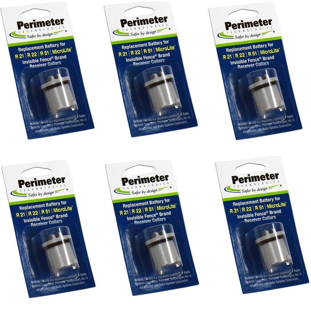 Batería de repuesto Perimeter Technologies para collar Invisible Fence R21/R22/R51, compatibilidad y ahorro.