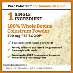 Perro mezcla Colostrum de Wholistic en su comida diaria para apoyo nutricional