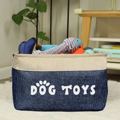 PET ARTIST cesta de juguetes para perro, plegable y compacta para guardar.