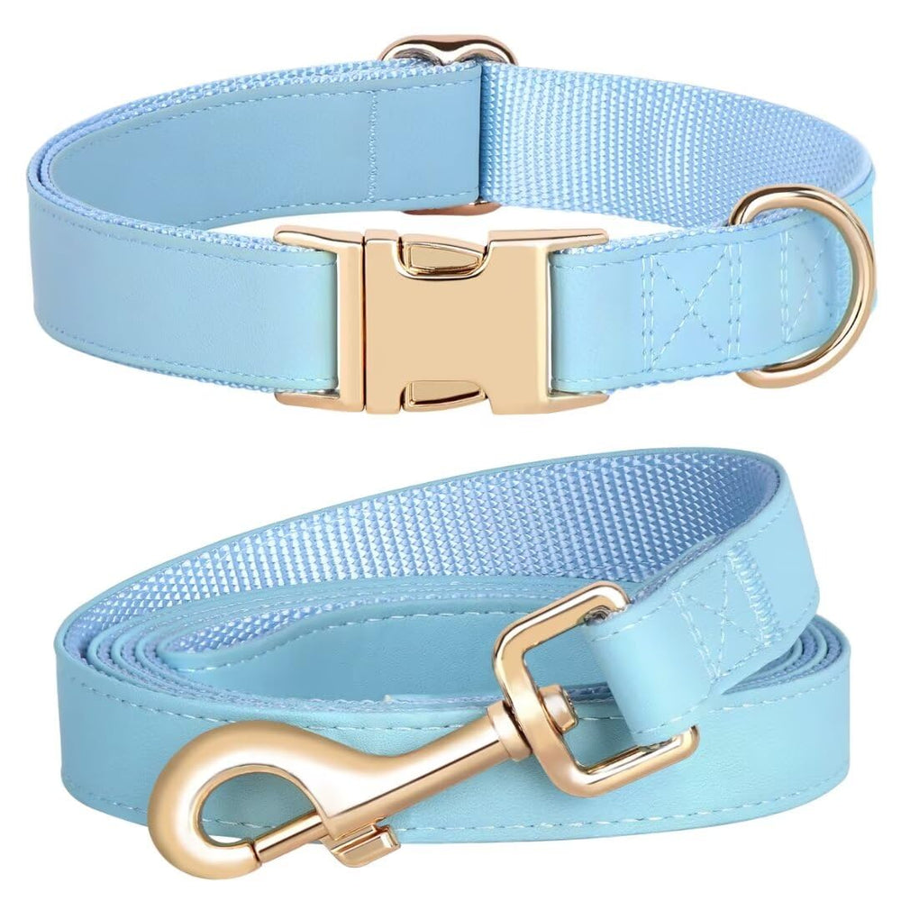PET ARTIST collar azul cerca: diseño cómodo y colores brillantes para destacar durante paseos