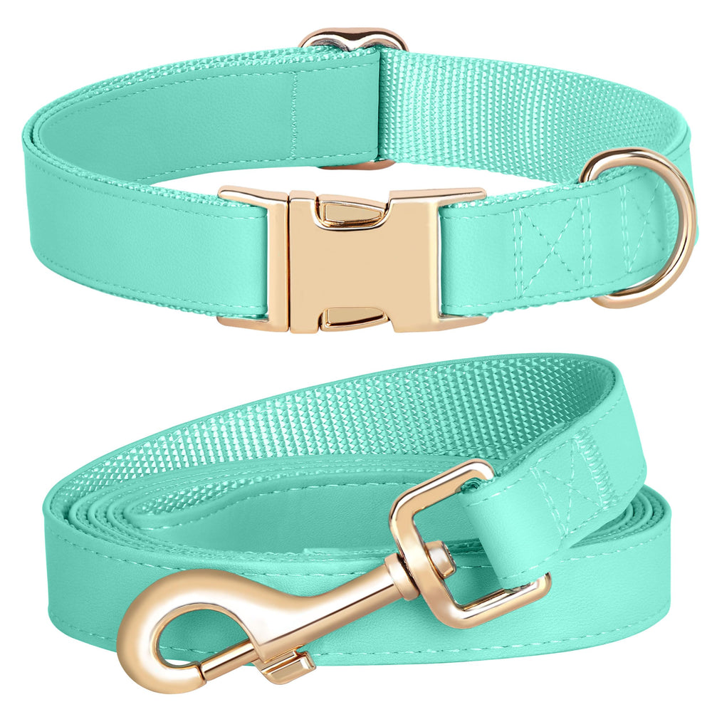 PET ARTIST collar de perro, cuero PU suave, tacto cómodo para paseos diarios.