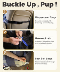 PET AWESOME bolsillos-almacenamiento prácticos para viaje.