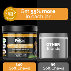 Pet Chef Nutrition probióticos digestivos para perros con 6 cepas beneficiosas.
