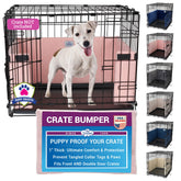 Pet Dreams Bumper jaula interior: ajuste universal para jaulas iCrate y mayor comodidad.