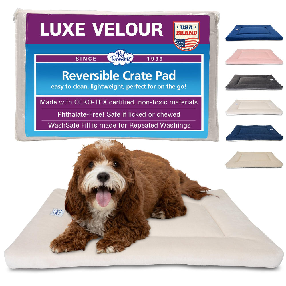 Pet Dreams colchoneta jaula perro ivory pequeña 24, suave y lavable para uso diario