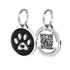 Etiqueta QR de Pet Dwelling para perros y gatos, acceso rápido sin app.