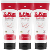 K-Plus Potasio gluconato Gel Renal de Pet Health Solutions, envase visible para dosis.