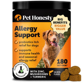 Pet Honesty: gomitas para alergias en perros con sabor a salmón que apoyan la piel.