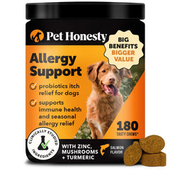 Pet Honesty: gomitas para alergias en perros con sabor a salmón que apoyan la piel.