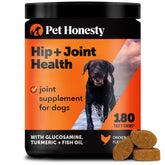 Pet Honesty masticables para caderas y articulaciones, empaque práctico para movilidad diaria.