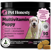 Pet Honesty multivitamin puppy treats, sabor Hickory Bacon, ideal para premiar durante el entrenamiento