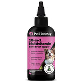 Pet Honesty frasco de aceite de salmón para perros, apoyo nutritivo diario.