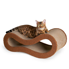 Pet JoJo Cloud Lounge, rascador con curvas naturales para mejorar la postura felina y confort
