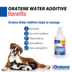 ZYMOX Pet King Brands, dosis-agua-diaria: añade al agua para higiene bucal.