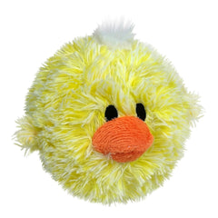 Pet Lou DOG'Z pollito amarillo de 4 pulgadas sin relleno para juego suave.