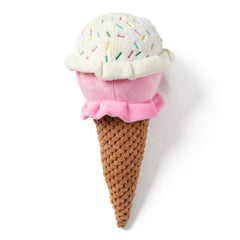 Pet Lou juguete peluche helado para perros, diseño atractivo para juego diario y mordisqueo suave