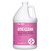 Pet MD Otic-Clean muestra la botella para limpieza profunda de oídos de mascotas.