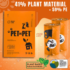 PET N PET bolsas-perro-9x13-gruesas para dispensadores compatibles