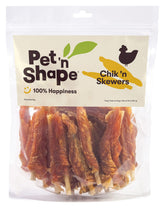 Pet 'n Shape Chik 'n Skewers envuelto pollo: mordedor sabroso para entrenamientos