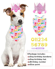 PET SHOW bandana de cuadros rosados, suave y segura para mascotas.