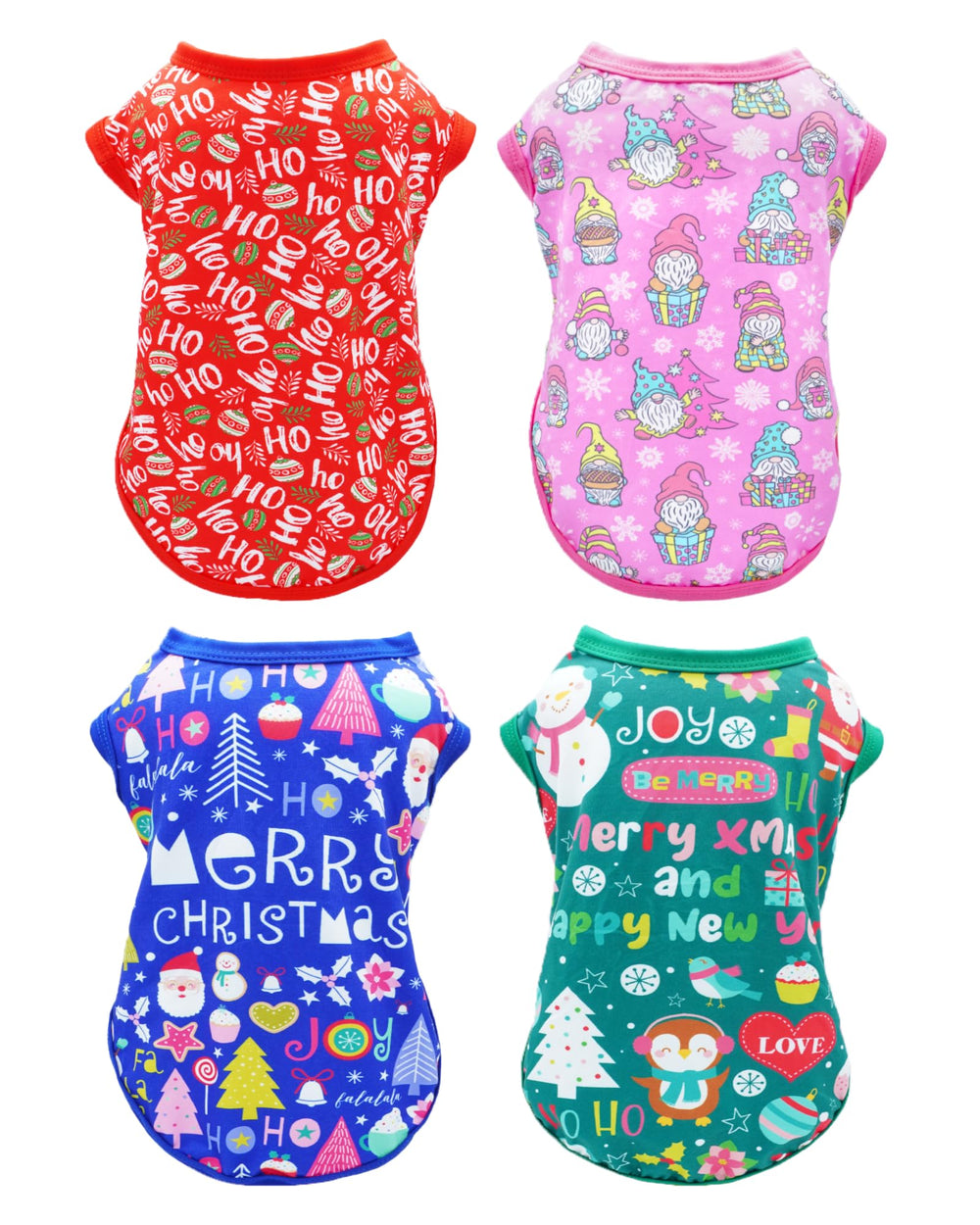 Camiseta navidad roja PET SHOW para perros grandes, ideal para fiestas y fotos festivas