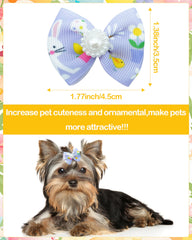 PET SHOW clips mordaza de acero inoxidable mantienen el lazo en su sitio