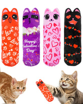 PET SHOW juguete de felpa con corazones para gatos, ideal para juego activo.
