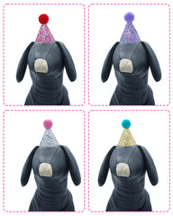 PET SHOW sombrero mini-perro verde con lentejuelas; ideal para desfiles y fotos